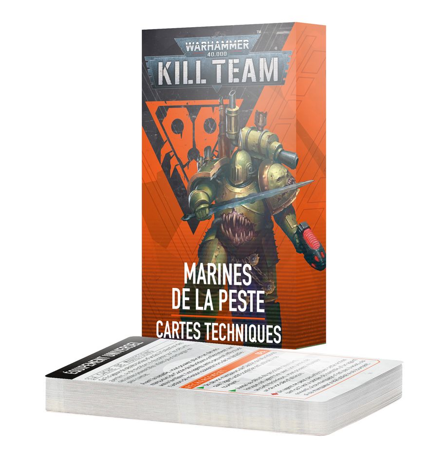Kill Team: Marines de la Peste – Cartes Techniques - flash vidéo