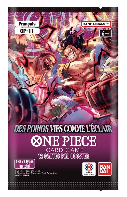 One Piece Card Game - Pack de Booster Blister OP-11 Des poings vifs comme l'éclair (1 Booster aléatoire)