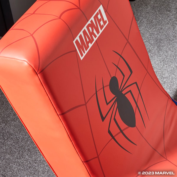 X Rocker - Siège de jeu Video Rocker Icon Marvel officiel Spider-Man - flash vidéo