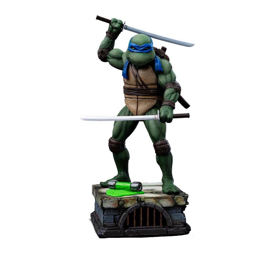 Iron Studios - Art Scale 1/10 - Teenage Mutant Ninja Turtles - Leonardo Statue 21cm - flash vidéo