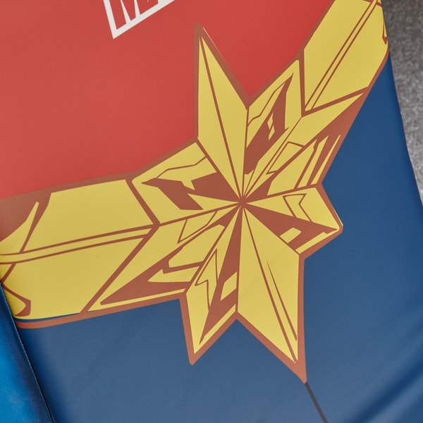 X Rocker - Siège de jeu Video Rocker Icon Marvel officiel Captain Marvel - flash vidéo