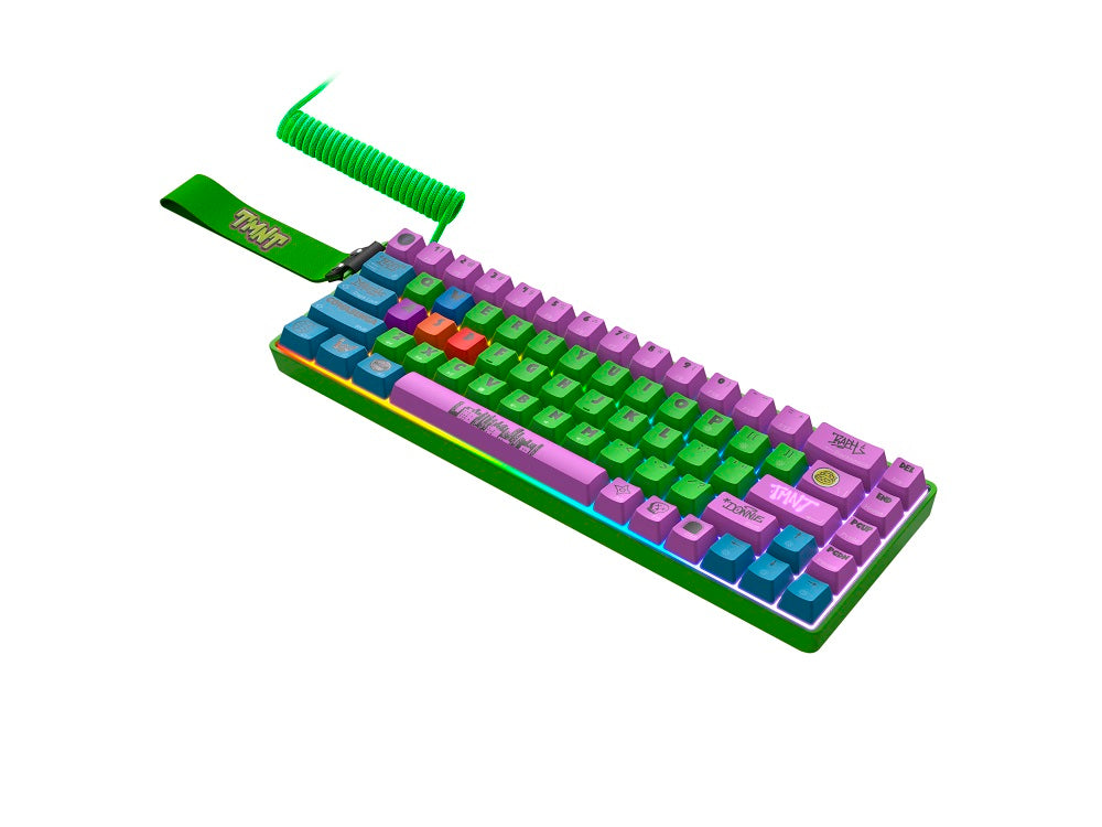 DragonShock - Clavier de jeu mécanique filaire RGB TMNT Cowabunga - Qwerty EN