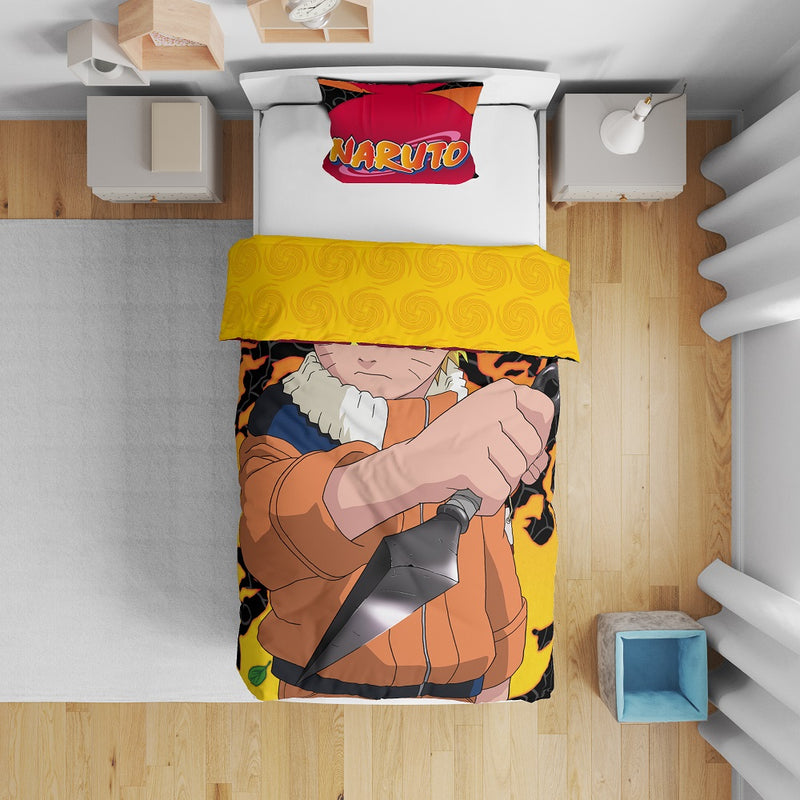 Naruto - Parure de lit en microfibre (200x140cm + 63x63cm)