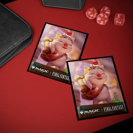 Ultra Pro - Magic: The Gathering - Universes Beyond: Final Fantasy - Sachet de 100 protèges cartes standard Stiltzkin, Moogle Merchant (63 x 89 mm)