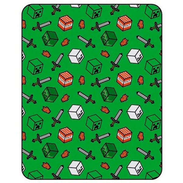 Minecraft - Couverture en flanelle Symboles (110x150cm) - flash vidéo