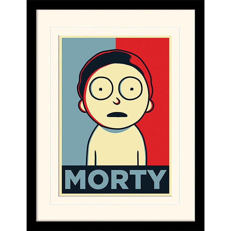 Rick et Morty - "Morty Campaigne" Impression Encadrée 30x40cm