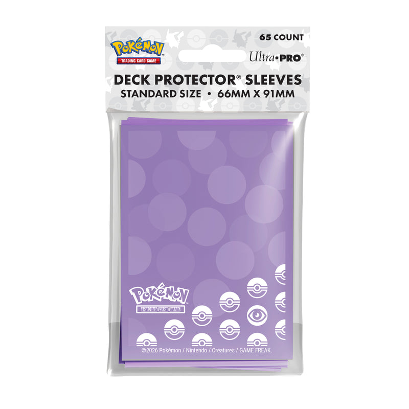 Ultra Pro - Pokémon JCC - Pochettes de protection de deck Énergie Psy 65 pcs (66 x 91 mm)