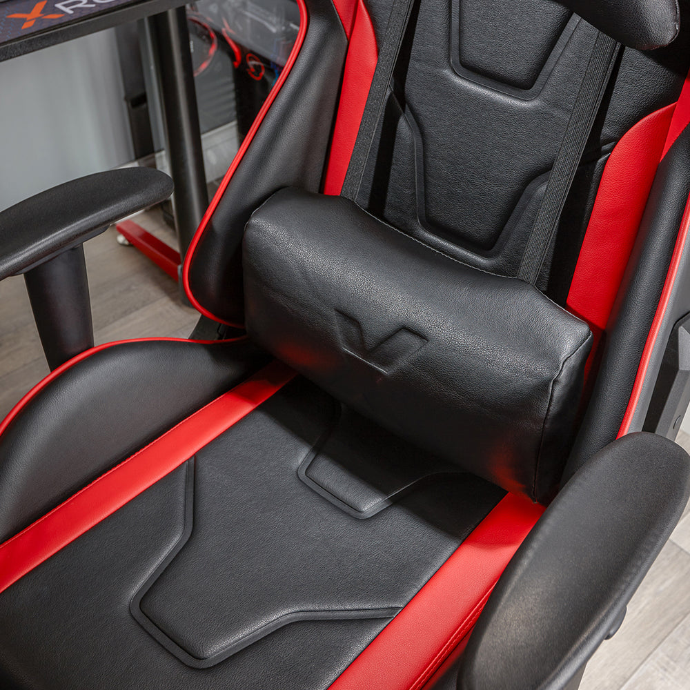 X Rocker - Bravo PC Office Red and Black Gaming Chair - flash vidéo