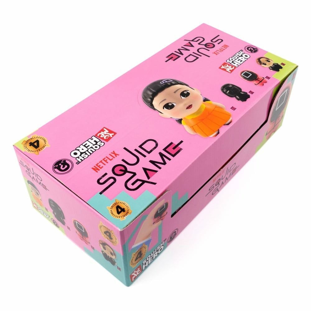 YuMe Squish Hero Blind Box - Display de figurines anti-stress Squid Game (12 unités)