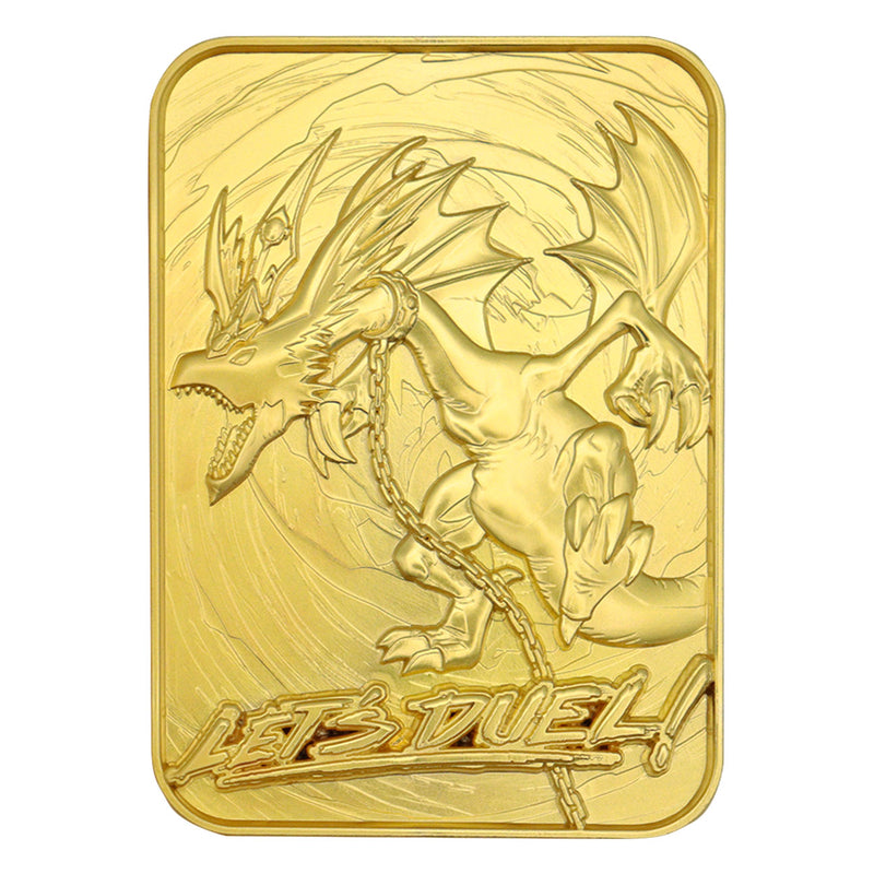 Yu-Gi-Oh! - Lingot Plaqué Or 24 Carats "Le Dragon de Compagnie de Dame Harpie" en Édition Limitée