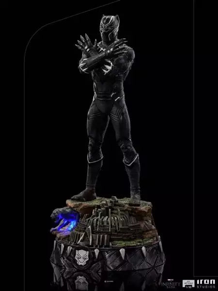Iron Studios - Deluxe Arts Scale 1/10 - Marvel - Avengers: The Infinity Saga - Black Panther Statue 25cm - flash vidéo
