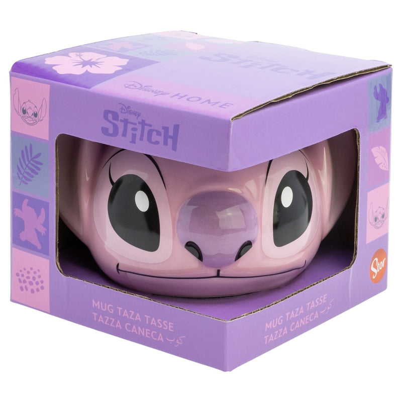 Stor - Lilo et Stitch - Tasse 3D en céramique "Angel" en Boîte Cadeau 375ml
