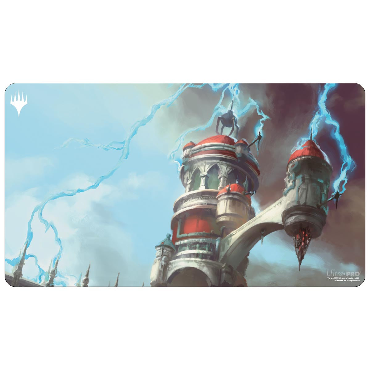 Ultra Pro - Magic: The Gathering - Ravnica Remastered - Tapis de jeu Évents de vapeur de la ligue Izzet (60 x 34 cm) - flash vidéo