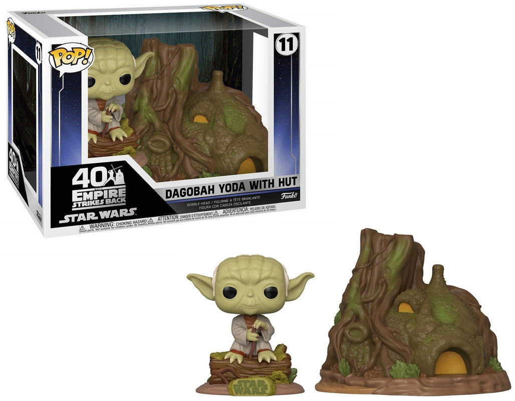 Funko Pop! Town: Star Wars - Dagobah Yoda with Hut