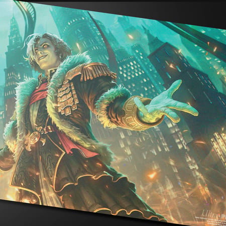 Ultra Pro - Magic: The Gathering - Universes Beyond: Final Fantasy - Tapis de jeu double face premium Emet-Selch, Unsundered / Hades, Sorcerer of Eld