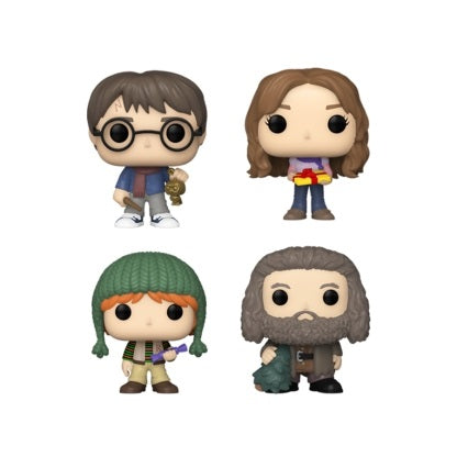 Funko Pocket Pop! 4-Pack: Harry Potter - Happy Holiday Tree Box - flash vidéo