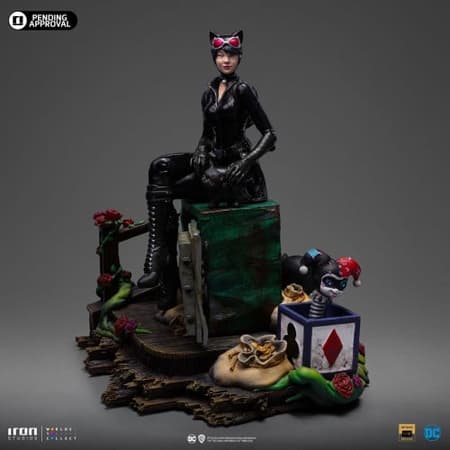 Iron Studios - Deluxe Arts Scale 1/10 - DC Comics - Gotham City Sirens - Catwoman Statue 21cm - flash vidéo