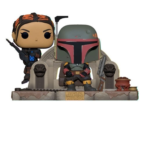 Funko Pop! Moment: Star Wars: The Mandalorian - Boba Fett and Fennec on Throne