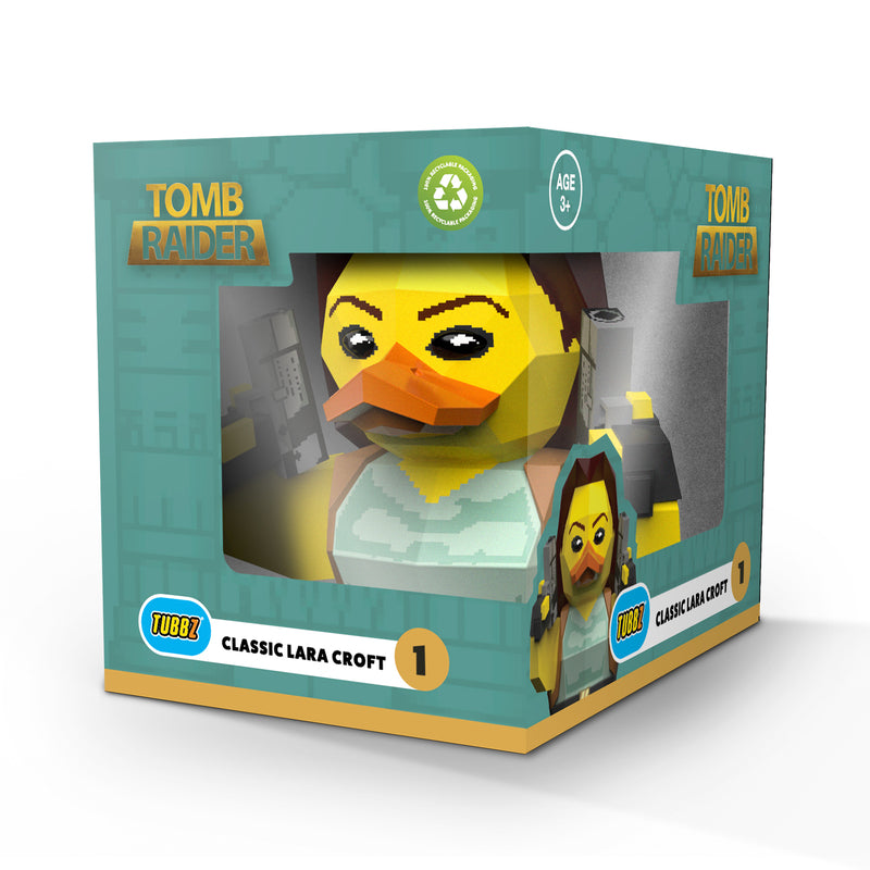 Numskull - Best of TUBBZ Boîte Canard de bain - Tomb Raider - Lara Croft - 9cm