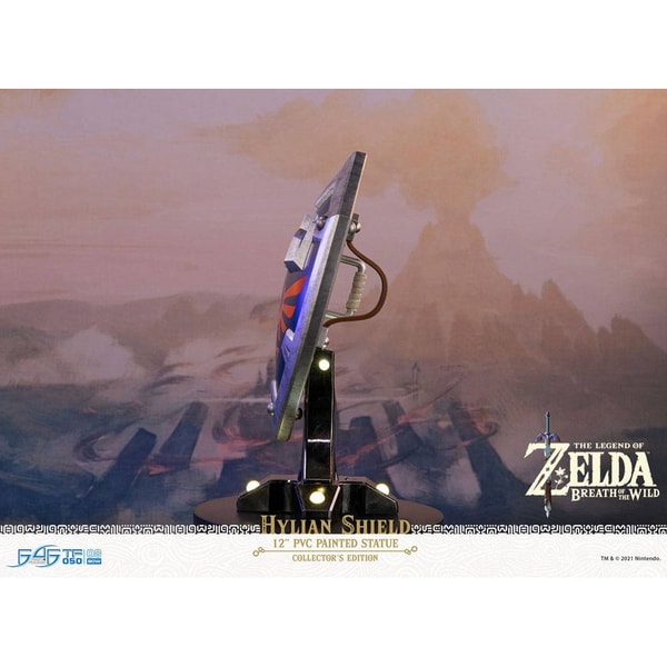 First 4 Figures - The Legend of Zelda : Breath of the Wild - Bouclier Hylien Statue Edition Collector 29cm - flash vidéo
