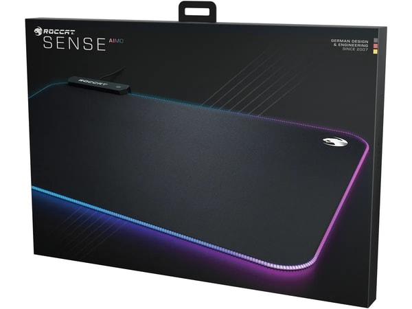 Roccat - Tapis de souris de jeu à illumination RGB Sense AIMO - flash vidéo