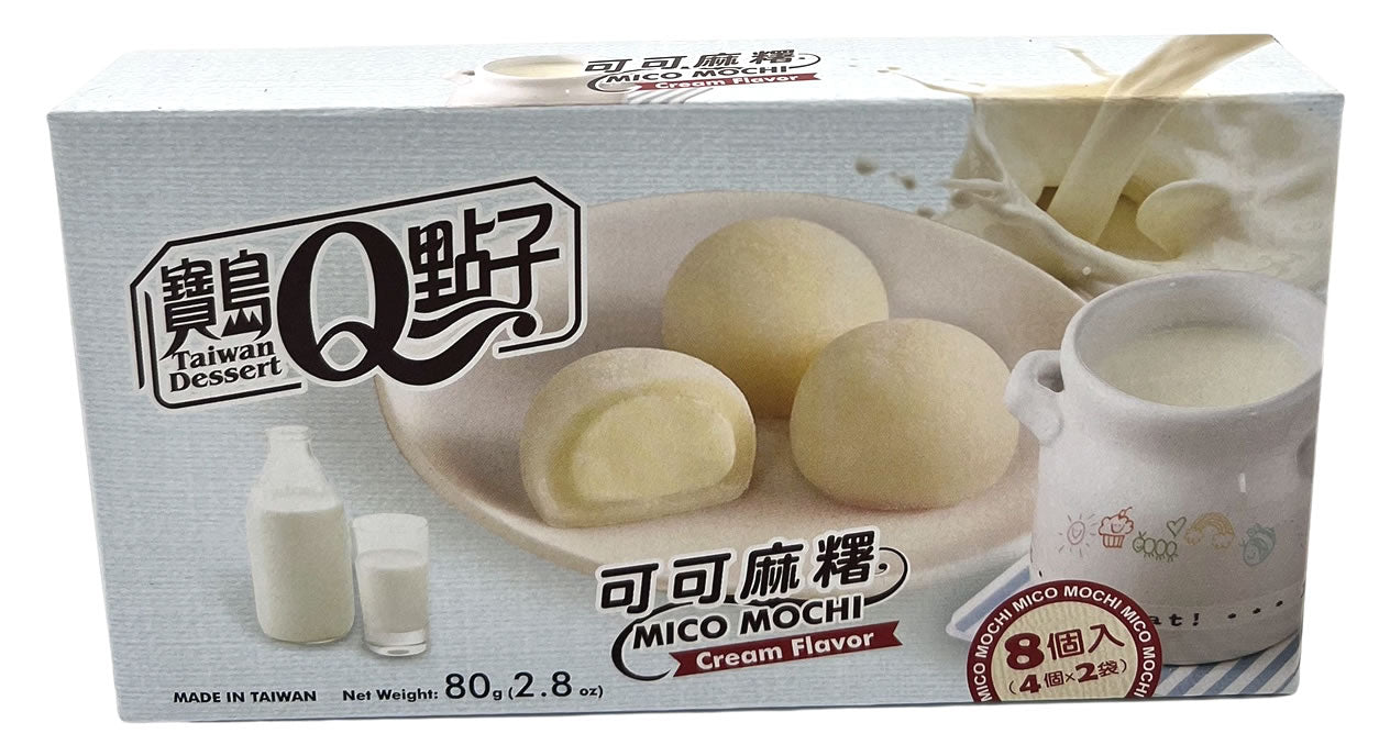 Taiwan Dessert - Mochi Cacao et Crème 80gr (carton de 24 paquets)