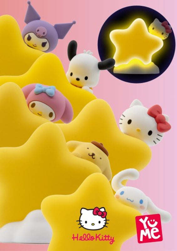 YuMe Hello Kitty and Friends Bedside Light Series - Display de lampes de chevet Star Light (12 unités)