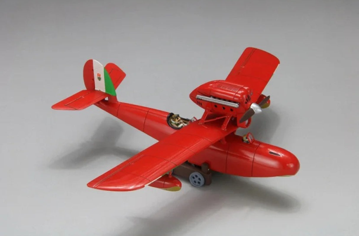 Ghibli - Porco Rosso - Maquette d'hydravion Savoia S.21F Version 2 et figurine de Porco au 1/72