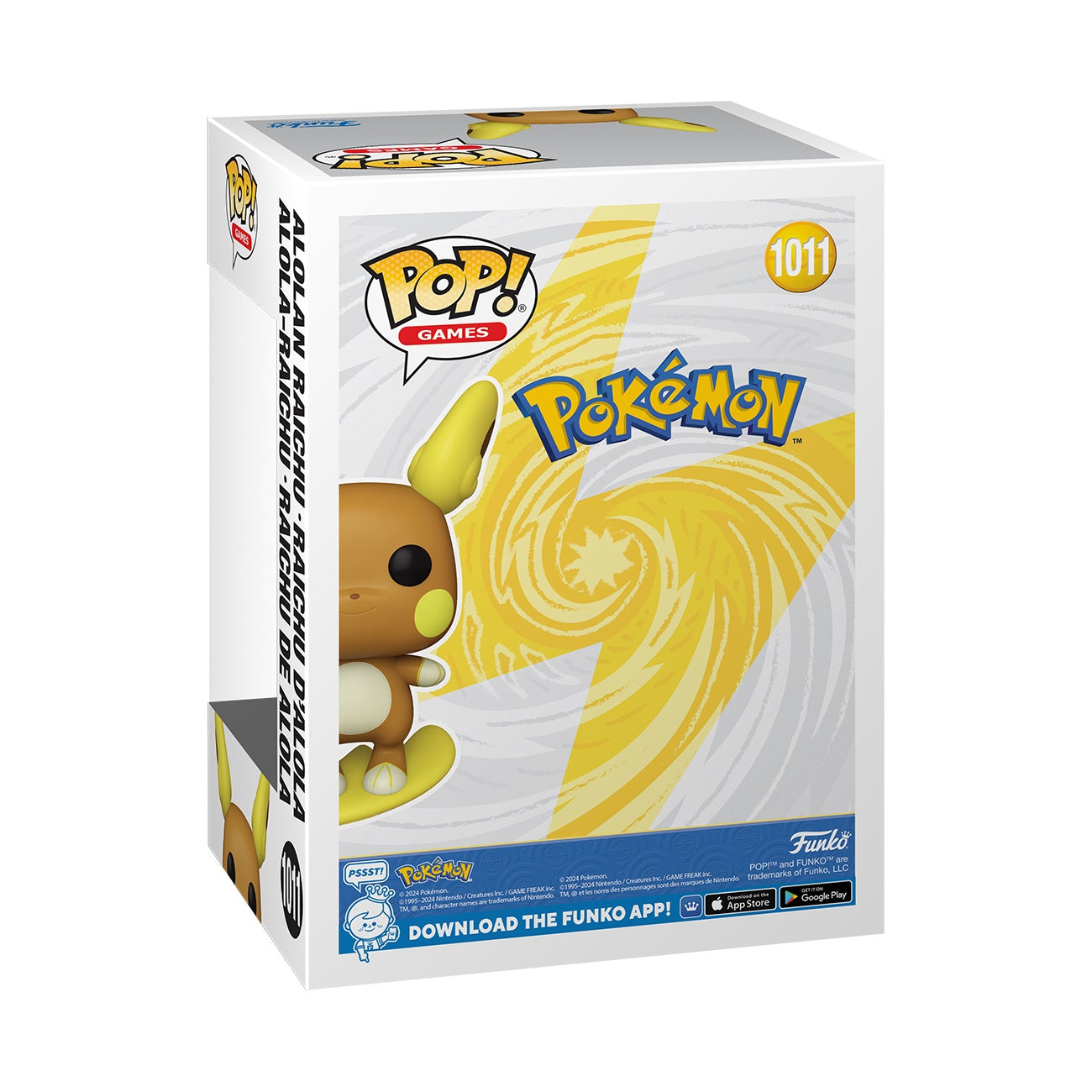 Funko Pop! Games: Pokémon - Raichu d'Alola - flash vidéo