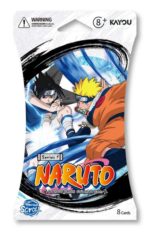 Naruto Smriti Collectible Cards - Heaven Scroll - Présentoir de 24 packs de booster blister premium Série 1