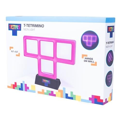 Tetris - Lampe murale néon violette - flash vidéo