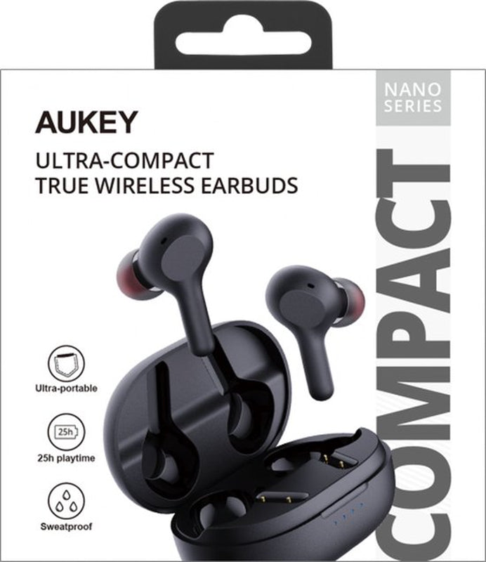 Aukey - Écouteurs sans fil connectés ultra-compacts EP-T25