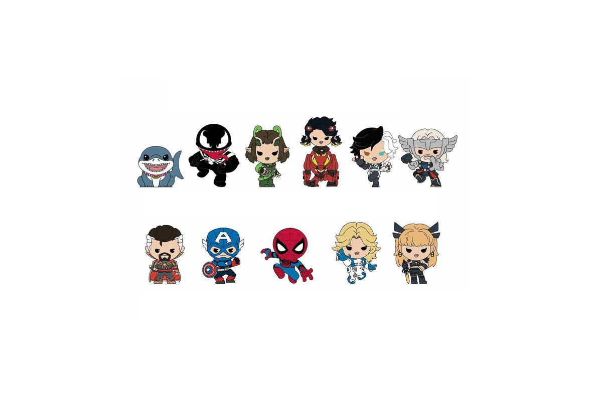 Marvel - Marvel Rivals - Assortiment en blind bag de figurines de sac de collection en mousse (Série 16) (24 pcs)