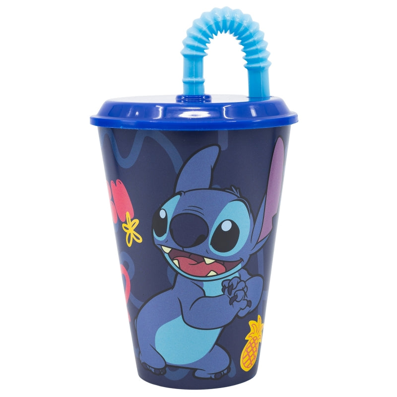 Disney - Gobelet Easy Sport Stitch et palmiers - 430ml - flash vidéo