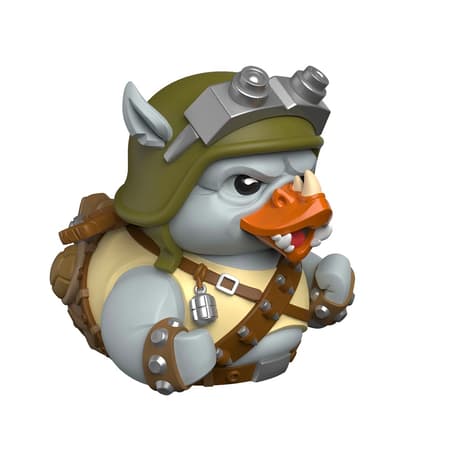 Numskull - TUBBZ Canard de bain - Tortues Ninja - Rocksteady (Première Édition) - 9cm - flash vidéo