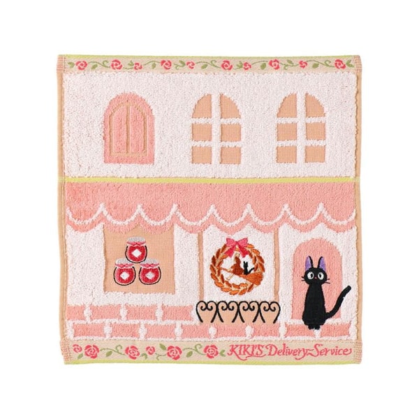 Ghibli - Kiki la petite sorcière - Mini Serviette Jiji Coin de Rue 25x25cm - flash vidéo