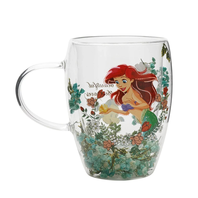 Disney - La Petite Sirène - Mug en verre "Fleurs Séchées Ariel" 300ml