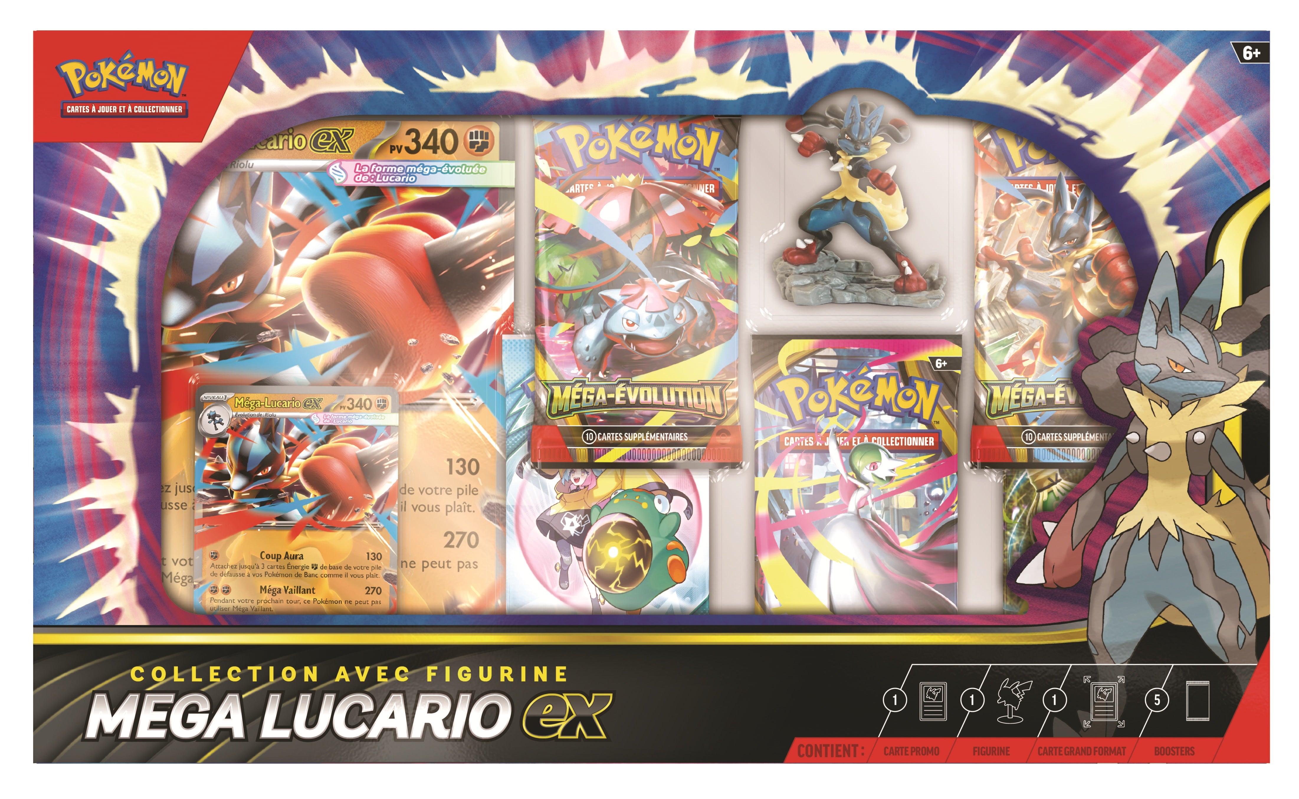 Pokémon JCC - Collection avec figurine Méga-Lucario-ex