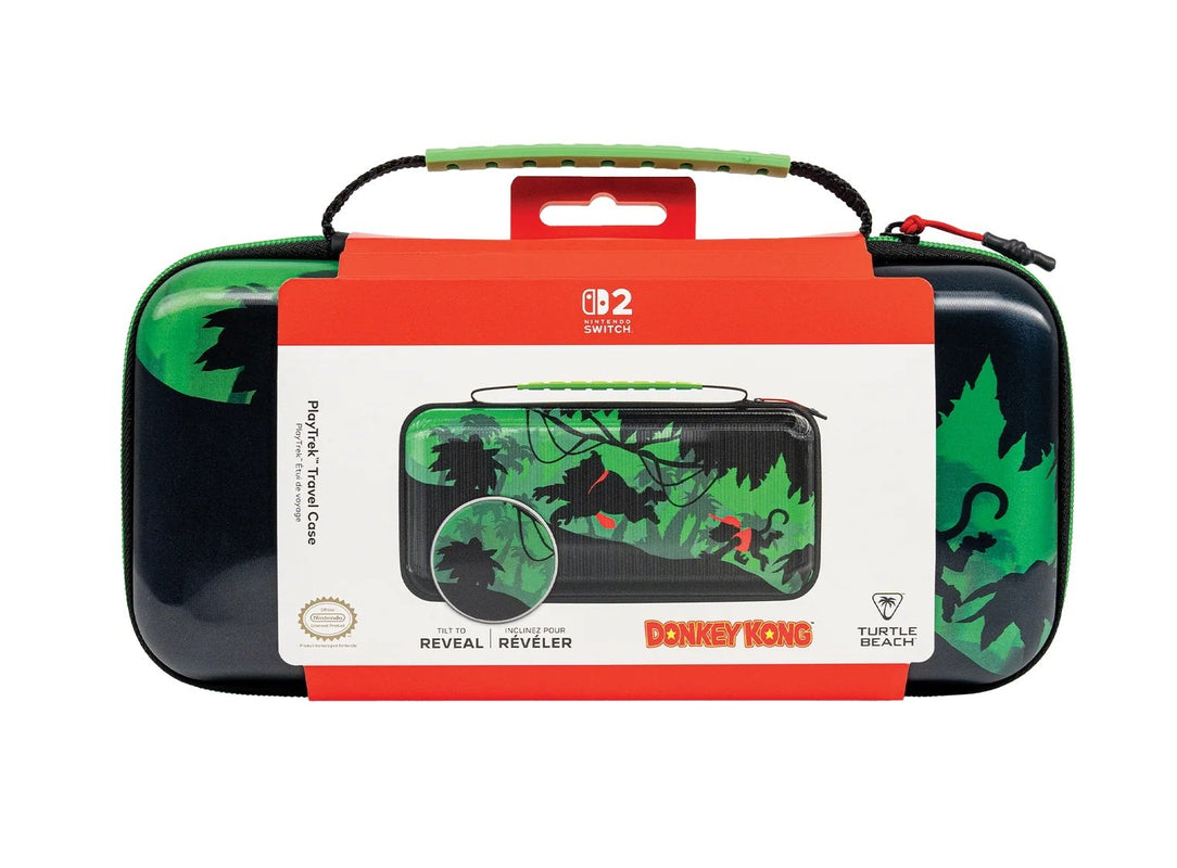 Turtle Beach - Étui de voyage PlayTrek Donkey Kong pour Nintendo Switch, Switch modèle OLED et Switch 2