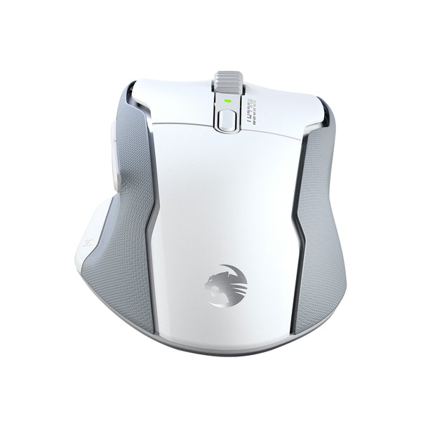 Roccat - Souris de jeu optique ergonomique sans fil Kone Air Blanche - flash vidéo