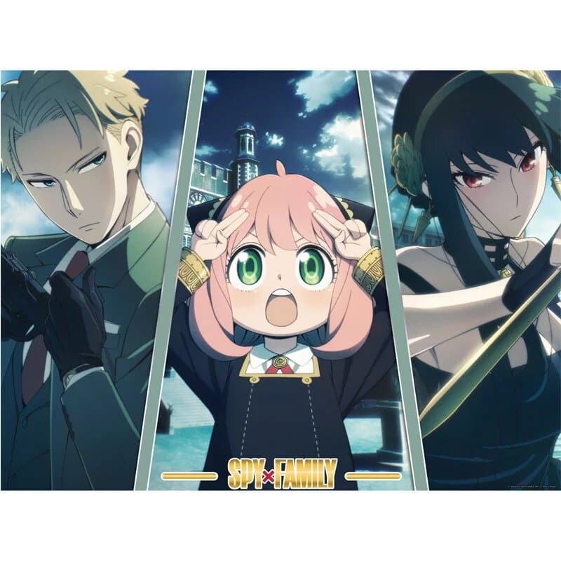 Cartoon Kingdom - Golden Poster - Spy x Family "Anya, Yor et Loid" 40x31cm - flash vidéo