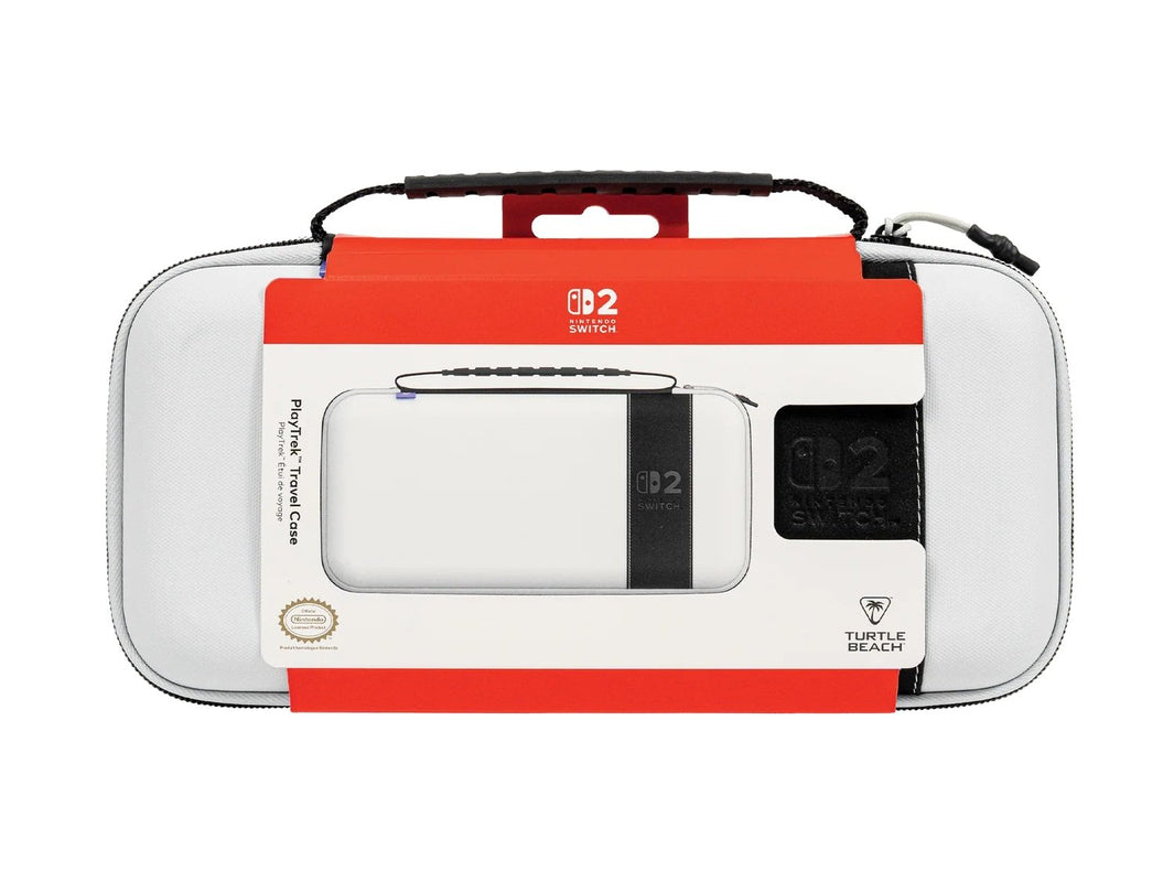 Turtle Beach - Étui de voyage PlayTrek blanc stellaire pour Nintendo Switch, Switch modèle OLED et Switch 2