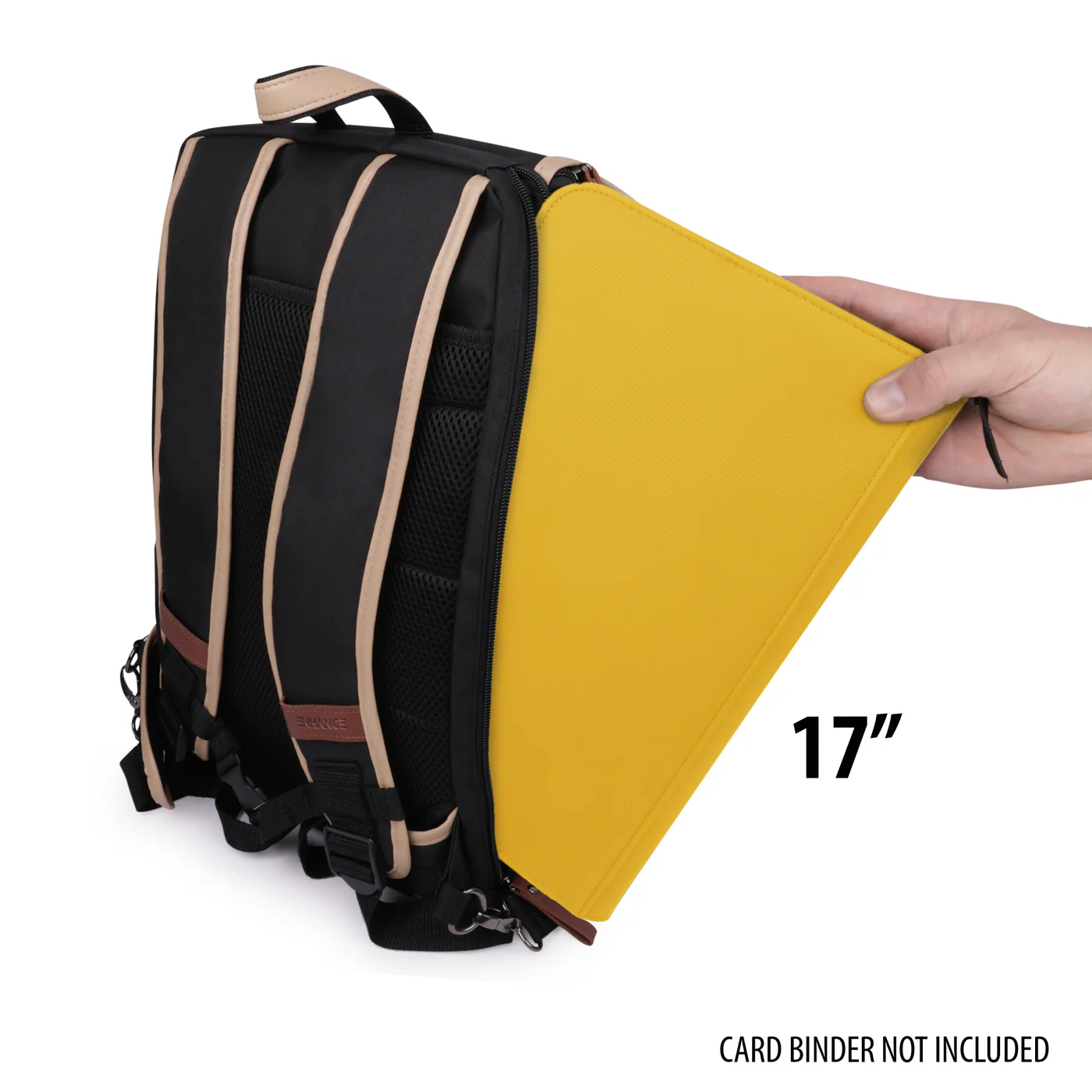 ENHANCE - Sac à dos grand format pour jeux de cartes à collectionner Édition Designer noire