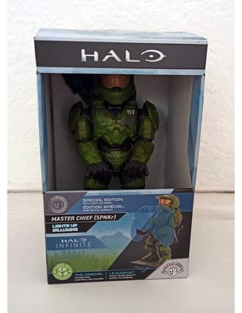 Cable Guys - Halo Infinite - Master Chief Support Chargeur pour Téléphone et Manette - flash vidéo