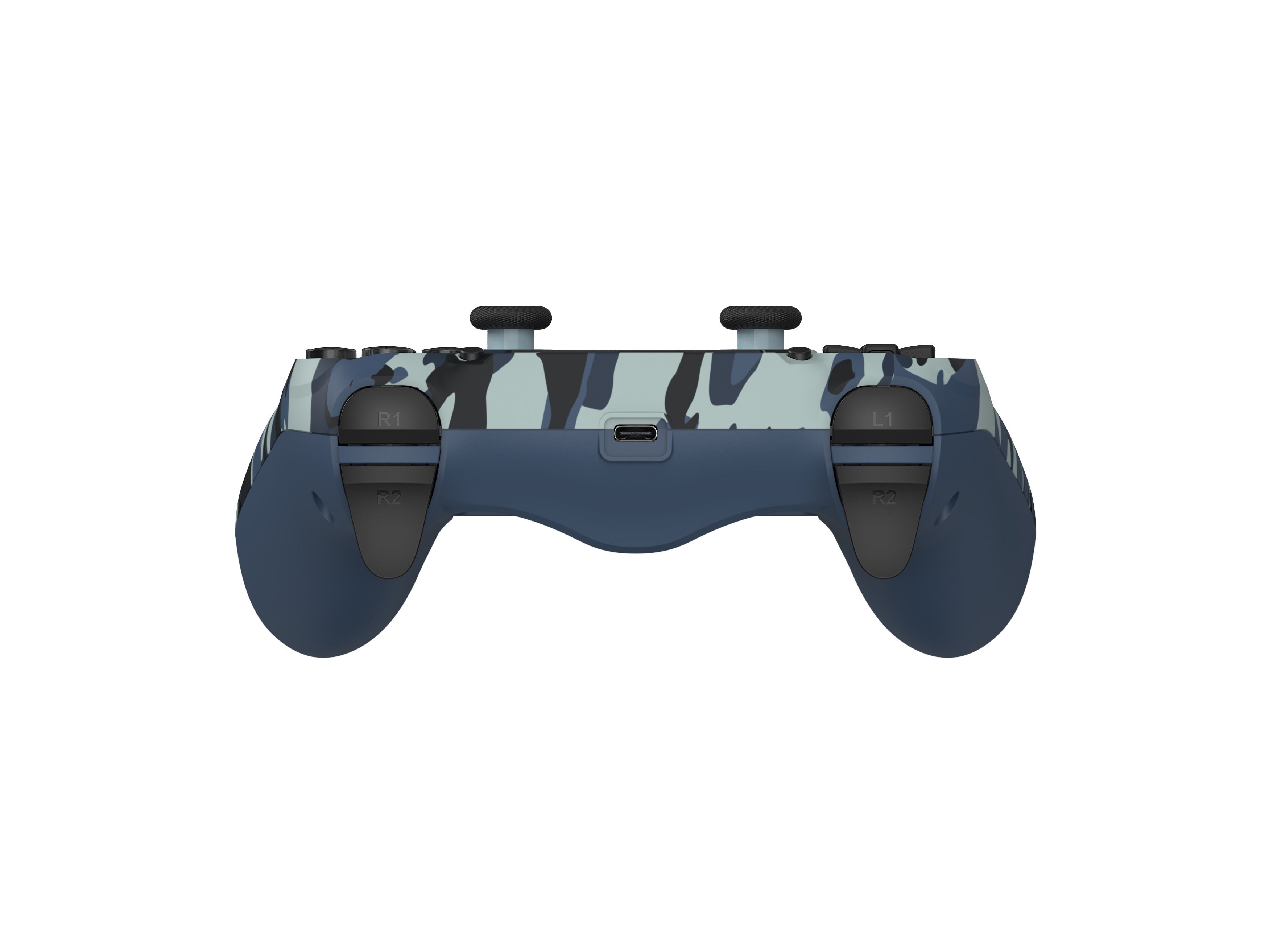 DragonShock - Bundle Manette sans fil Bluetooth MIZAR Bleu Camouflage pour PS4, PC et Mobile + Tomb Raider Definitive Edition