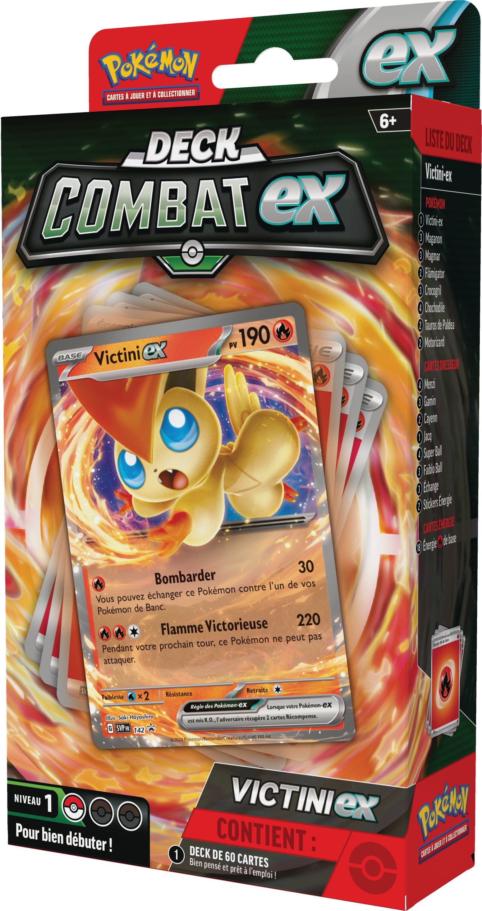 Pokémon JCC - Deck Combat Miraidon-ex ou Victini-ex (1x deck aléatoire) - flash vidéo