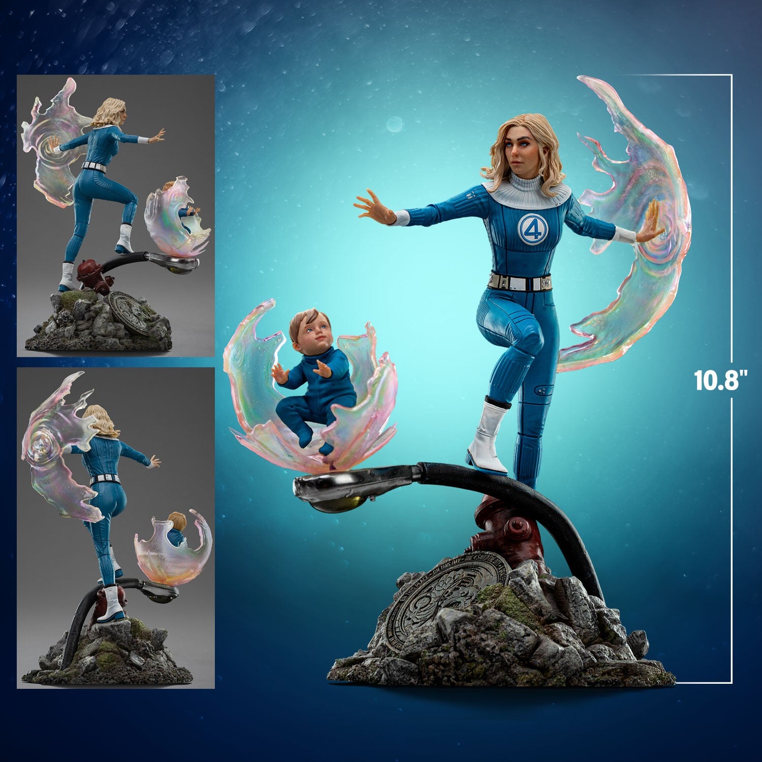 Iron Studios - Art Scale 1/10 - Marvel - The Fantastic Four: First Steps - Invisible Woman Statue 27cm