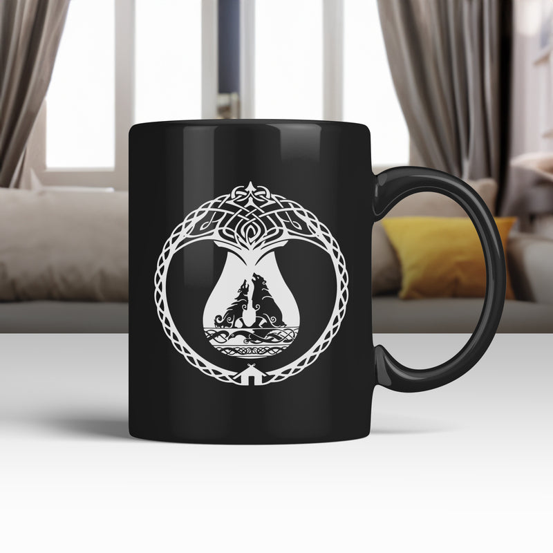 Numskull - God of War Ragnarok - Mug thermoréactif loups noirs