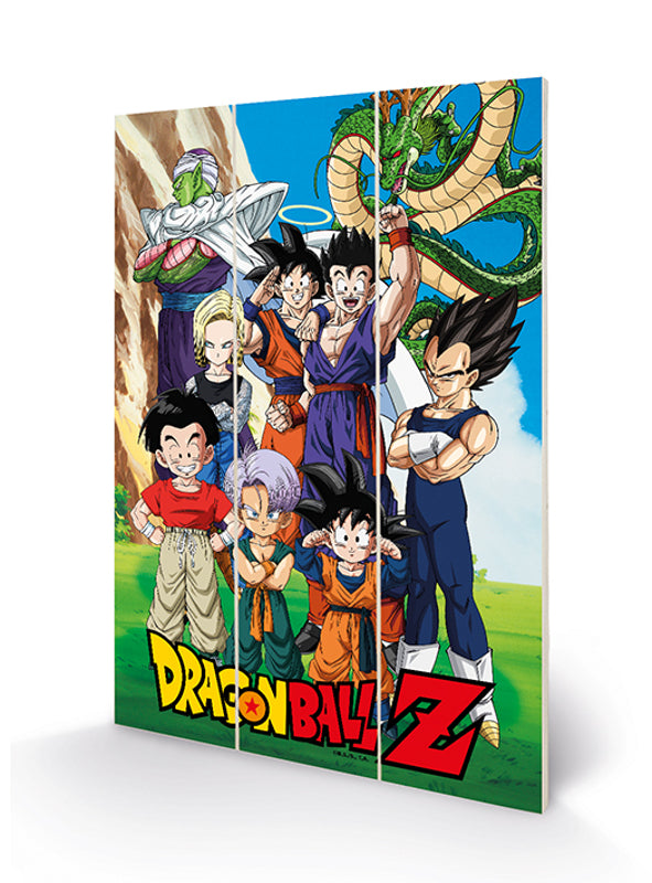 Dragon Ball Z - Des liens incassables Impression sur Bois 20 X 29.5 cm
