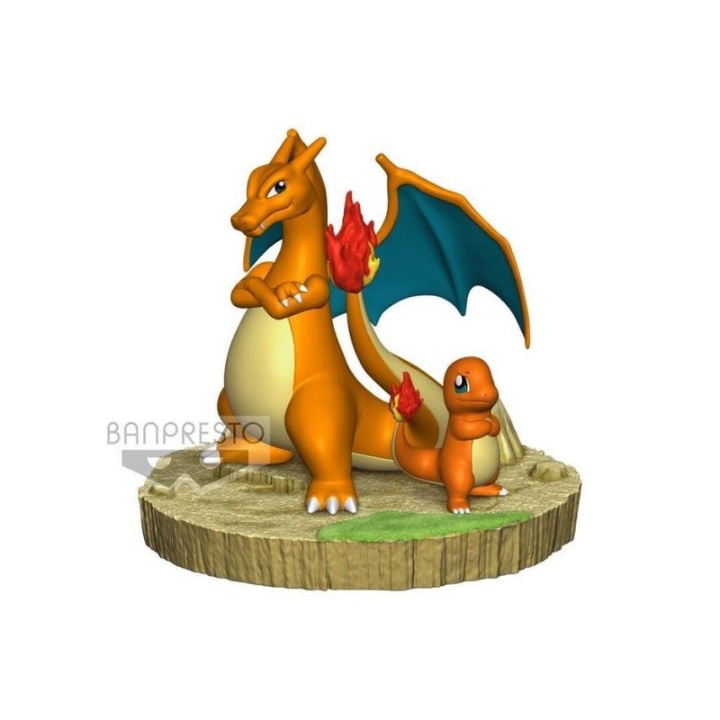 Pokémon - Charmander & Charizard Tail! Figure 10cm - flash vidéo